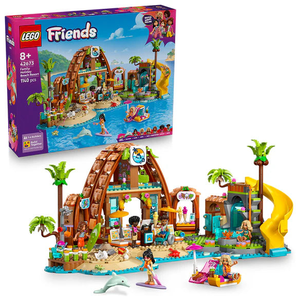LEGO® Friends Family Vacation Beach Resort Building Set 42673