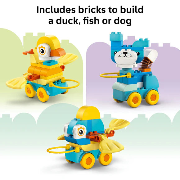 LEGO® DUPLO® Town 3in1 Animals on Wheels Building Toy for Imaginative Play 10448