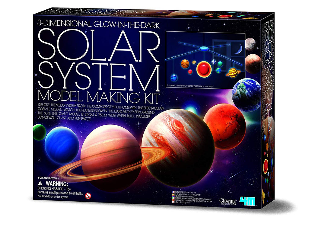 4M 3D Glow In The Dark Solar System Model Making Kit