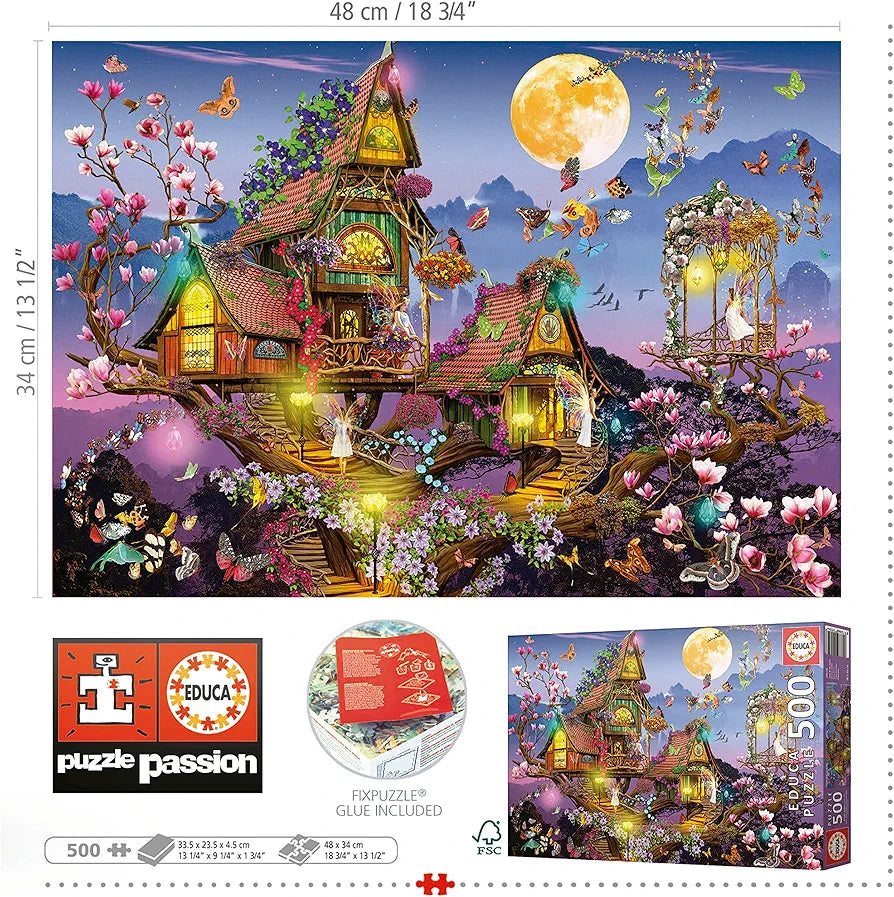 Educa Fairy House 500 Piece Puzzle