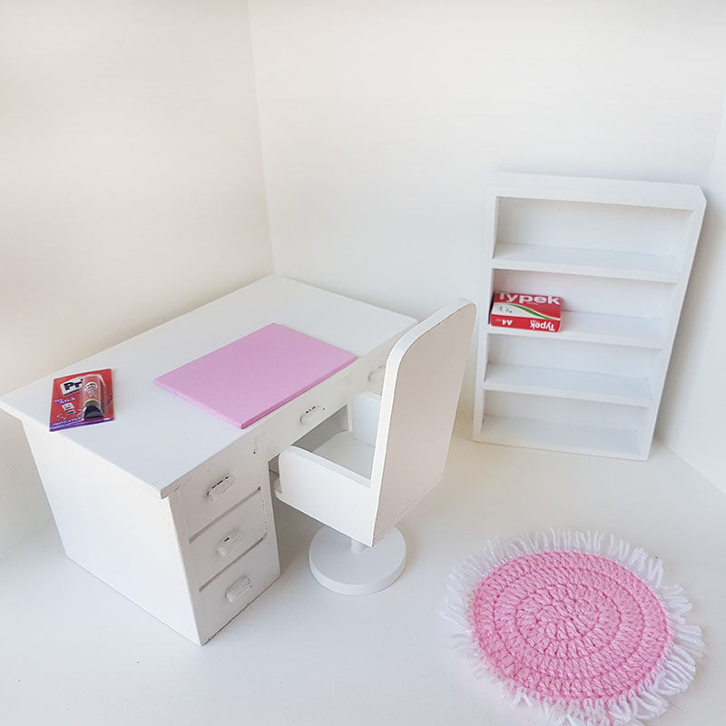 Barbi Designs Desk, Chair and Bookcase