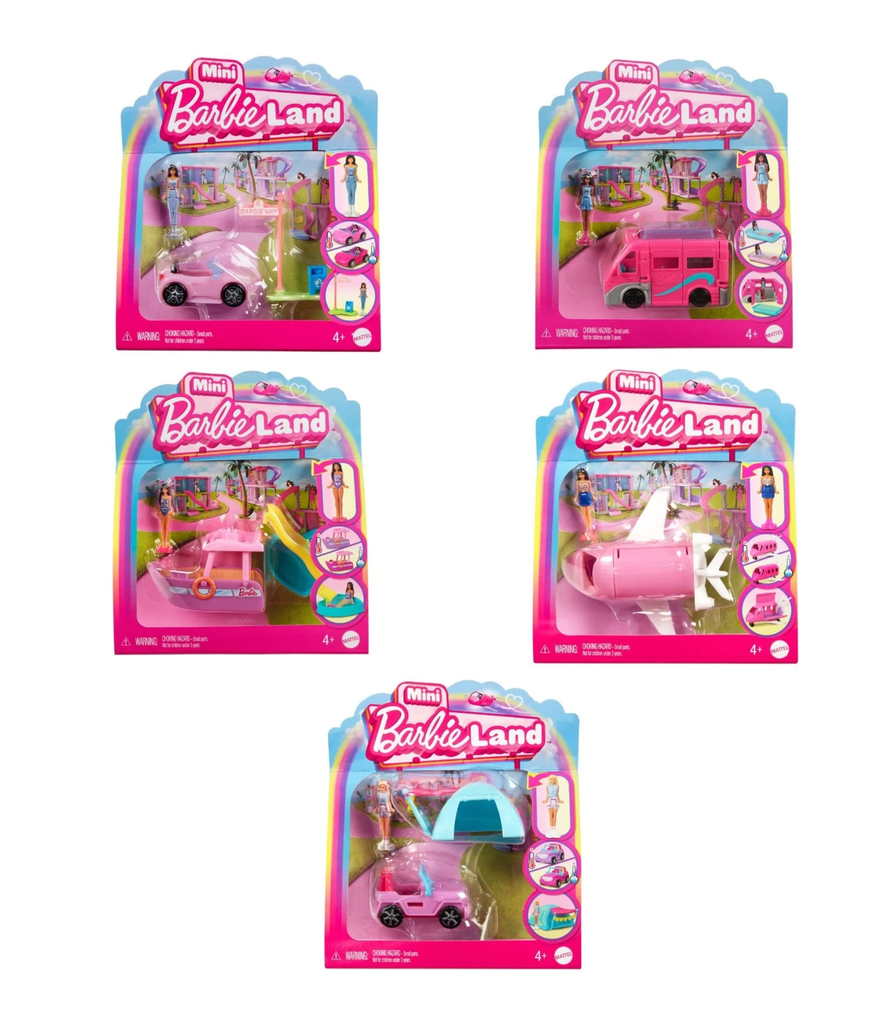 Barbie Mini Barbieland Vehicle Asstd Each