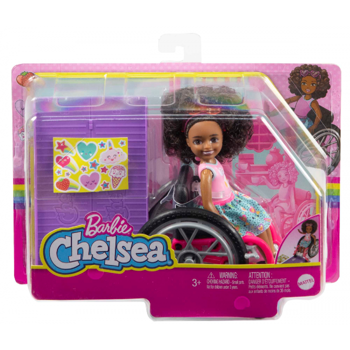 Barbie Chelsea Doll (Blonde) & Wheelchair, Toy for 3 Year Olds & Up 