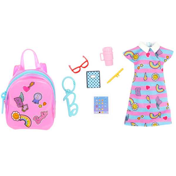 Barbie Clothes - Deluxe Bag with Outfit and Themed Accessories
