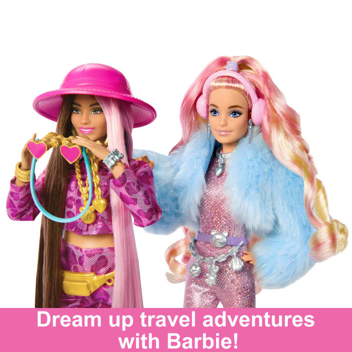 Barbie Extra Fly Travel Barbie Doll With Snow Fashion