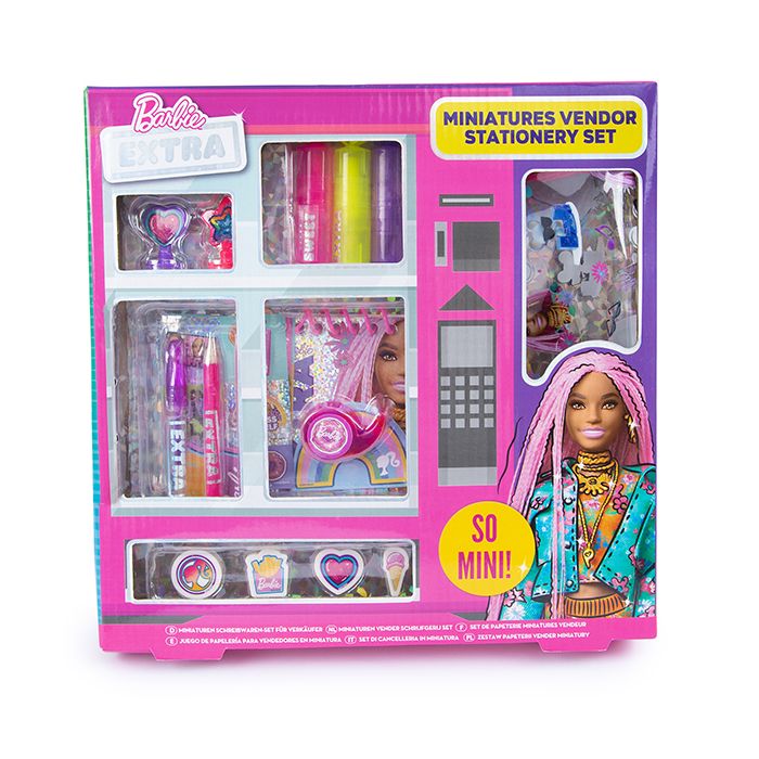 Barbie Extra Miniatures Vending Machine Stationery Set