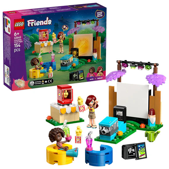 LEGO® Friends Friendship Movie Night Pretend-Play Toy Building Kit 42642