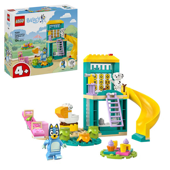 LEGO® Bluey Playground Fun with Bluey and Chloe Preschool Toy Building Kit 11201