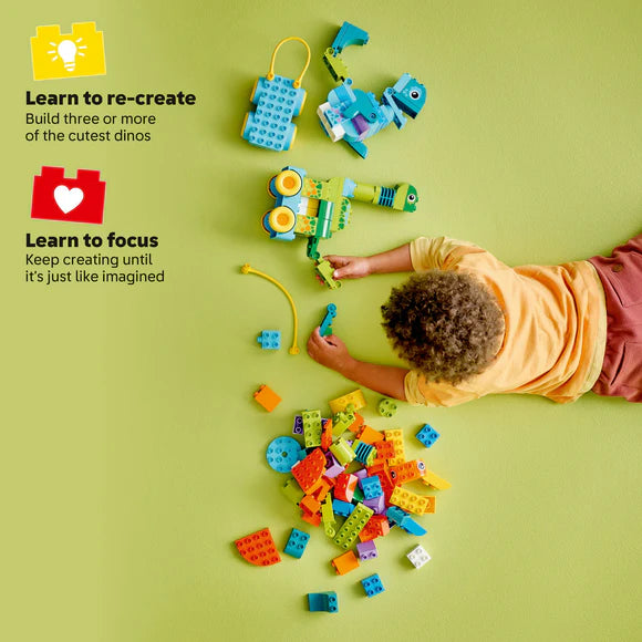 LEGO® DUPLO® Town 3in1 Dinosaurs on Wheels Learn-Through-Play Toddler Toy 10451