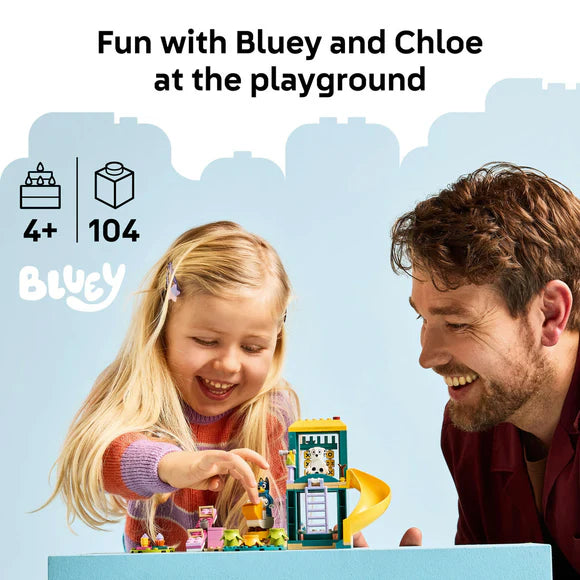 LEGO® Bluey Playground Fun with Bluey and Chloe Preschool Toy Building Kit 11201