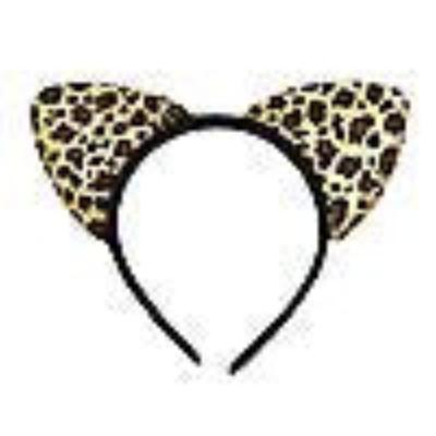 Cheetah ears alice band