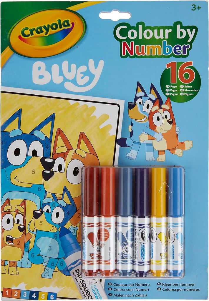 Crayola Colour By Number - Bluey