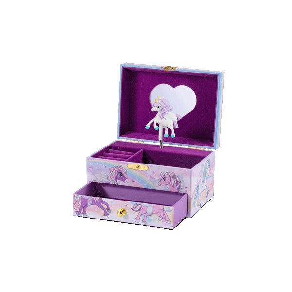 Craze Musical Jewellery Box Unicorn Purple