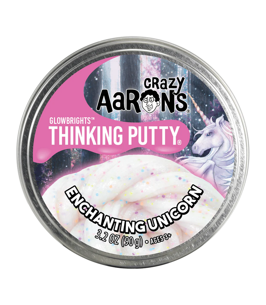 Crazy Aaron's Thinking Putty Glowbrights - Enchanting Unicorn
