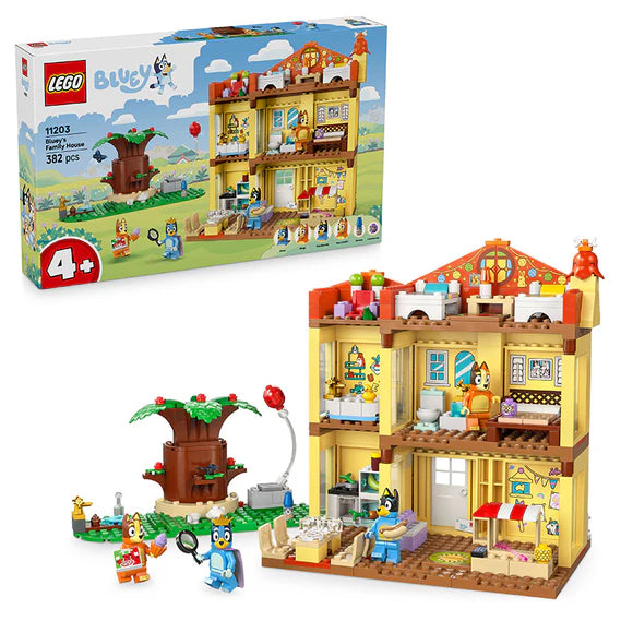LEGO® Bluey: Bluey’s Family House Playset, Home-Building Kit 11203