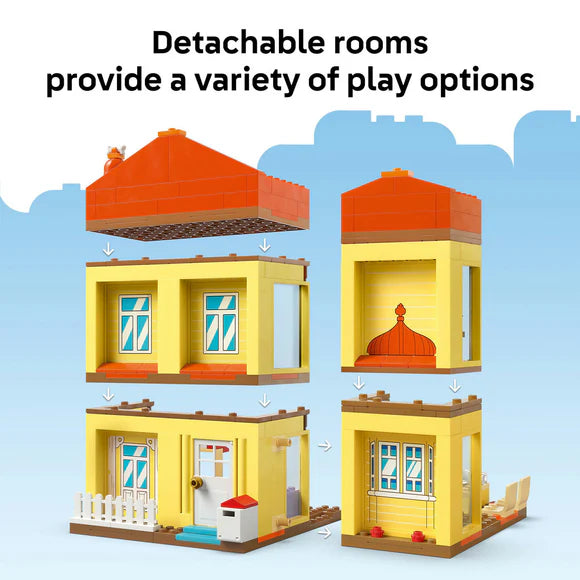LEGO® Bluey: Bluey’s Family House Playset, Home-Building Kit 11203