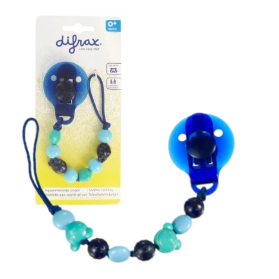 Difrax Blue Beads Soother Cord 0+ Months