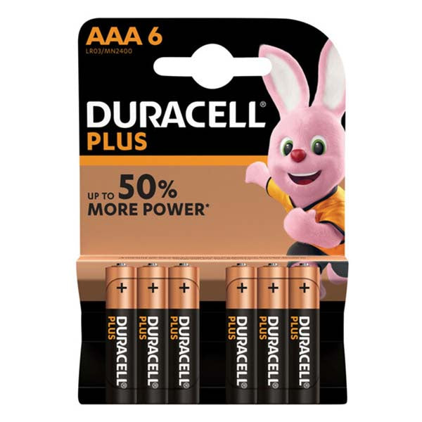 Duracell Plus Power AAA 6 Pack