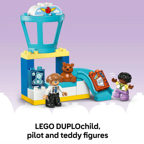 LEGO® DUPLO® Town First Time at the Airport Building Toy for Pretend Play 10443