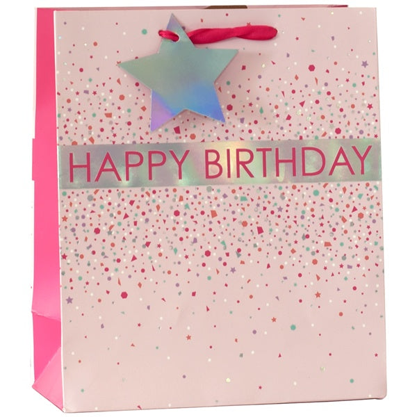 Extra Large Gift Bag - Birthday Confetti Pink