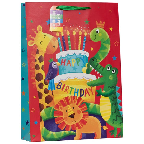 Extra Large Gift Bag - Jungle Cake