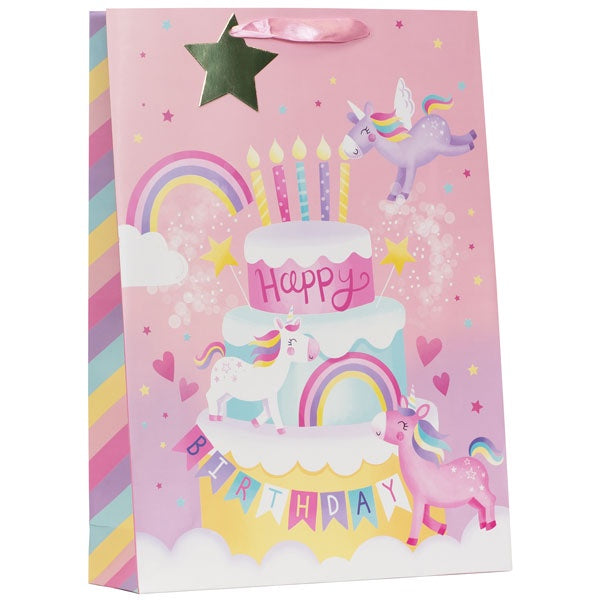 Extra Large Gift Bag - Unicorn Cake