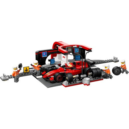 LEGO® City F1® Pit Stop & Pit Crew with Ferrari Car Toy 60443