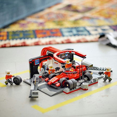 LEGO® City F1® Pit Stop & Pit Crew with Ferrari Car Toy 60443