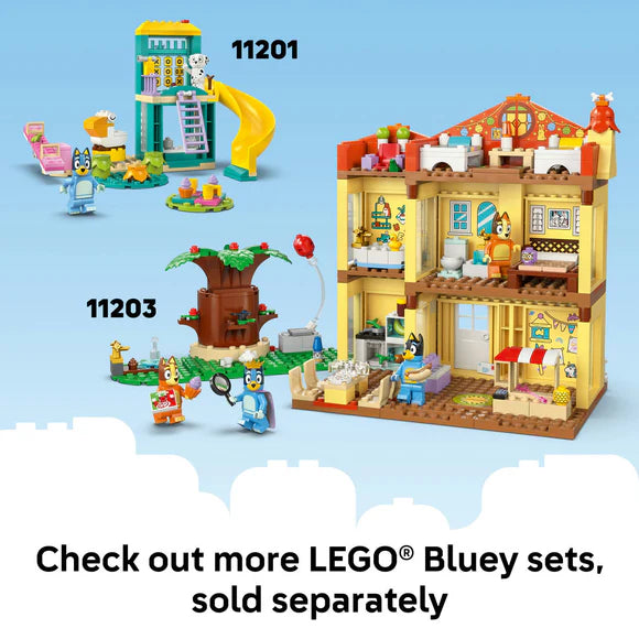 LEGO® Bluey: Bluey’s Beach & Family Car Trip, Preschool Toy Building Kit 11202