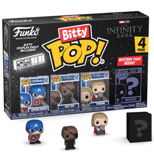 Funko Bitty POP! Marvel The Infinity Saga - Captain America 4 Pack