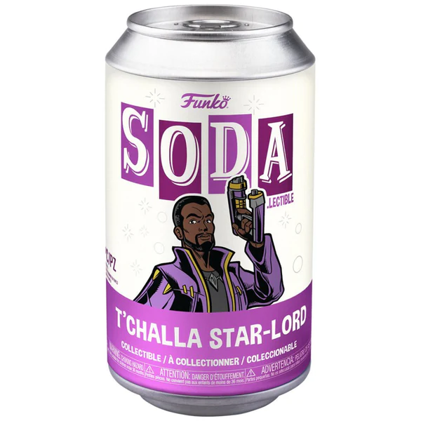 Funko POP! What If...? - Starlord T'Challa SODA Vinyl Figure in Collector Can