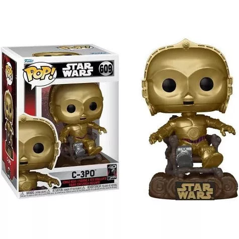 609 FUNKO POP! SW:ROTJ 40TH-C3P0 IN CHAIR