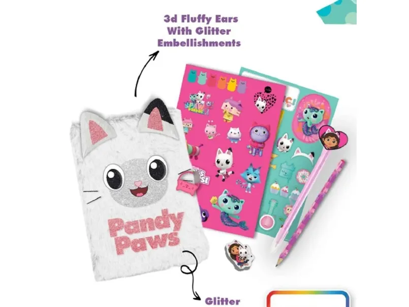 Gabby's Dollhouse Secret Fluffy Notebook Set