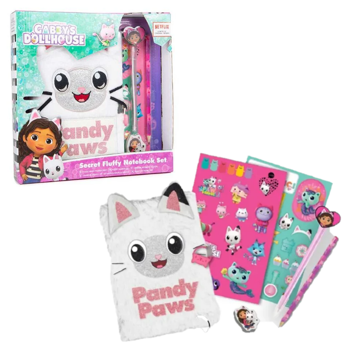 Gabby's Dollhouse Secret Fluffy Notebook Set