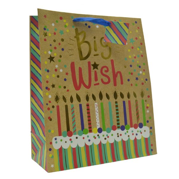 Gift Bag Large Happy Birthday - BIG WISH