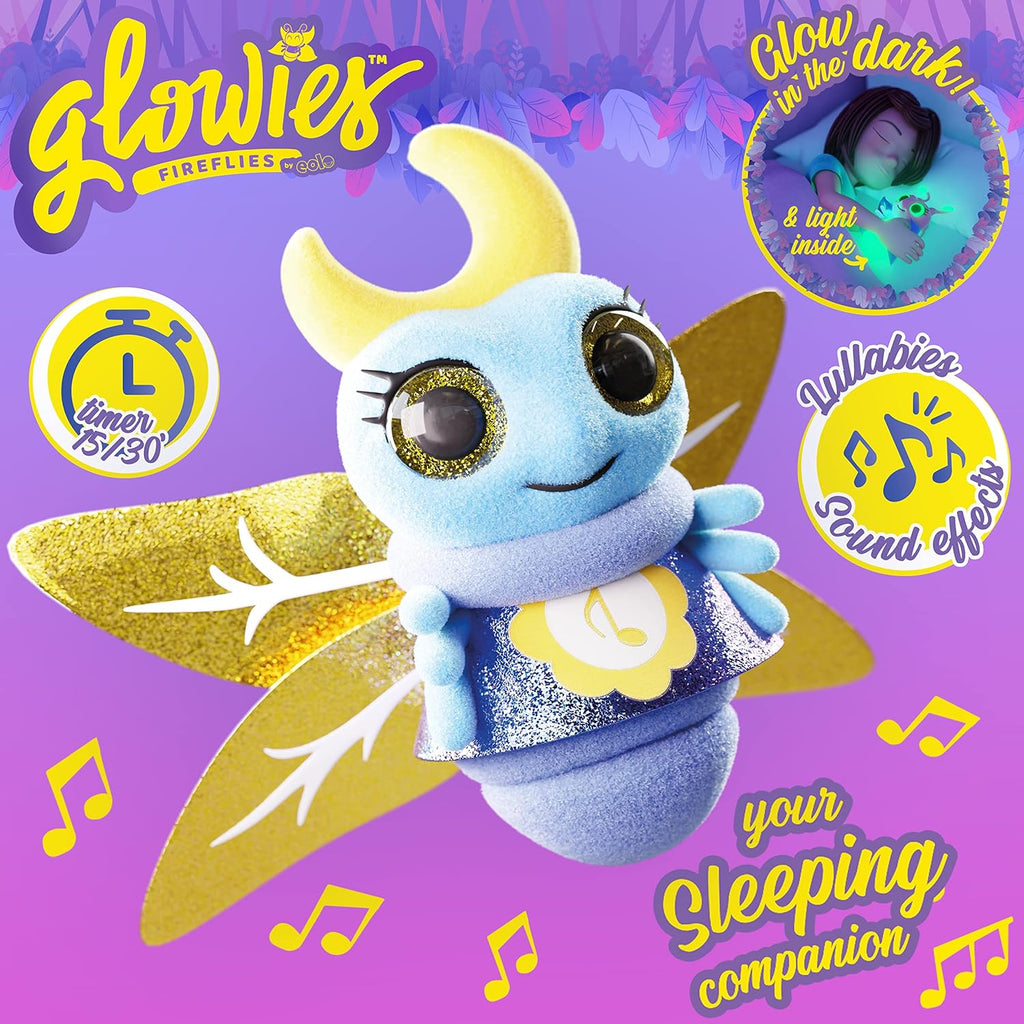 Glowies Firefly Plush Blue Glows Each