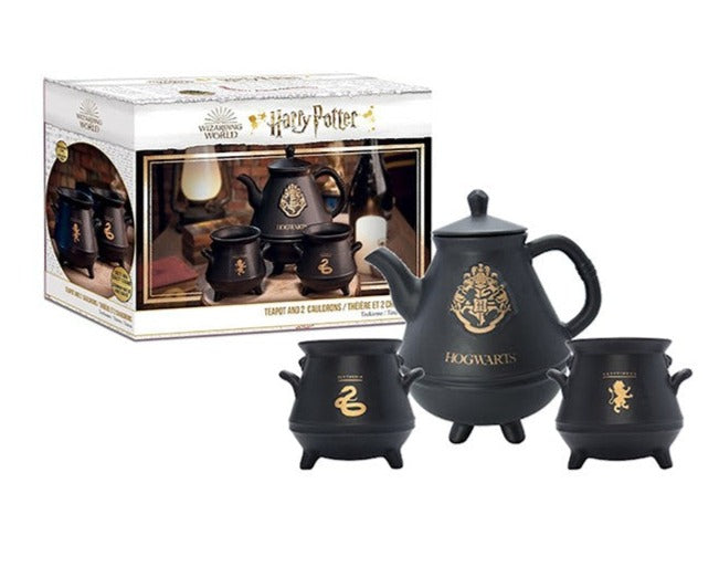 Harry Potter - Teapot with Hogwarts Cauldrons Set – Pops Toys