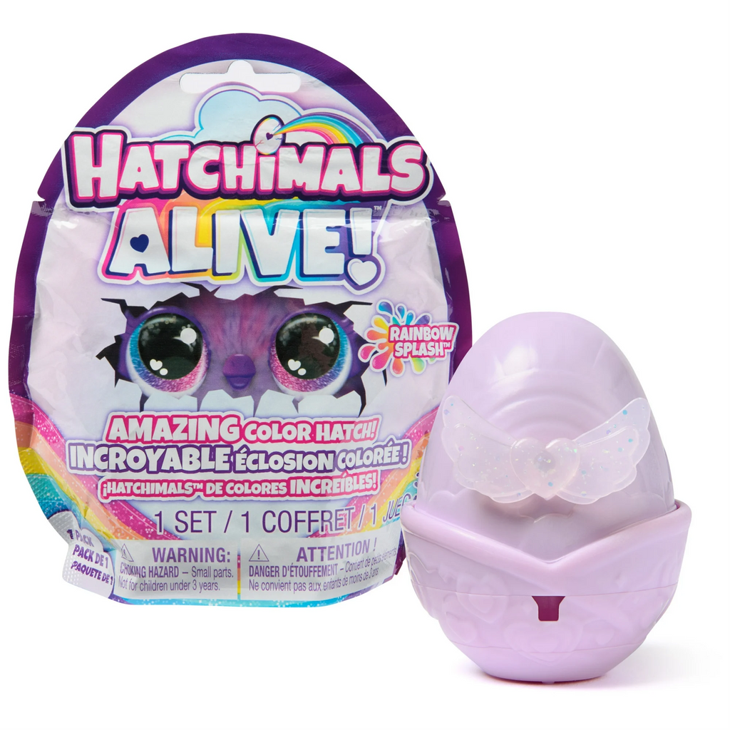 Hatchimals Alive Rainbow Splash 1 Pack Asstd Each