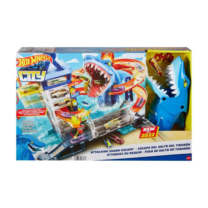 Hot Wheels City Shark Escape Track Set