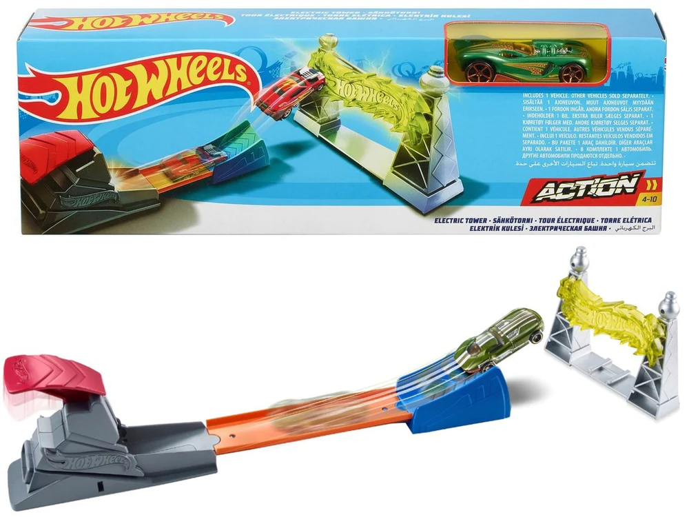 Hot wheels top electric launcher