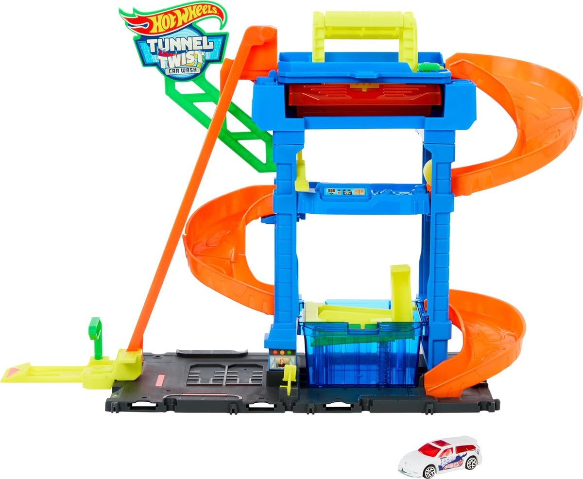 Hot Wheels Tunnel Twist Car Wash – Pops Toys