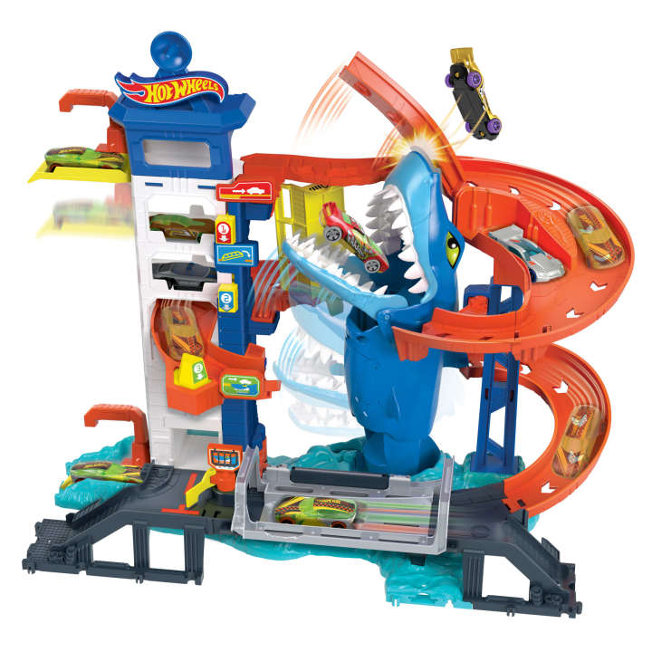 Hot Wheels City Shark Escape Track Set