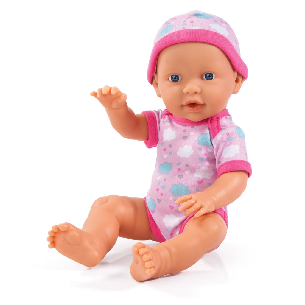 Bayer Piccolina Newborn Baby Doll (Pink/Clouds) with Accessories