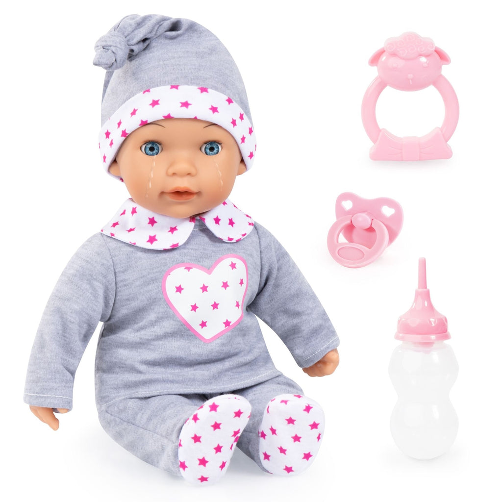 Bayer Tears Baby Doll (Heart/Grey) with Accessories