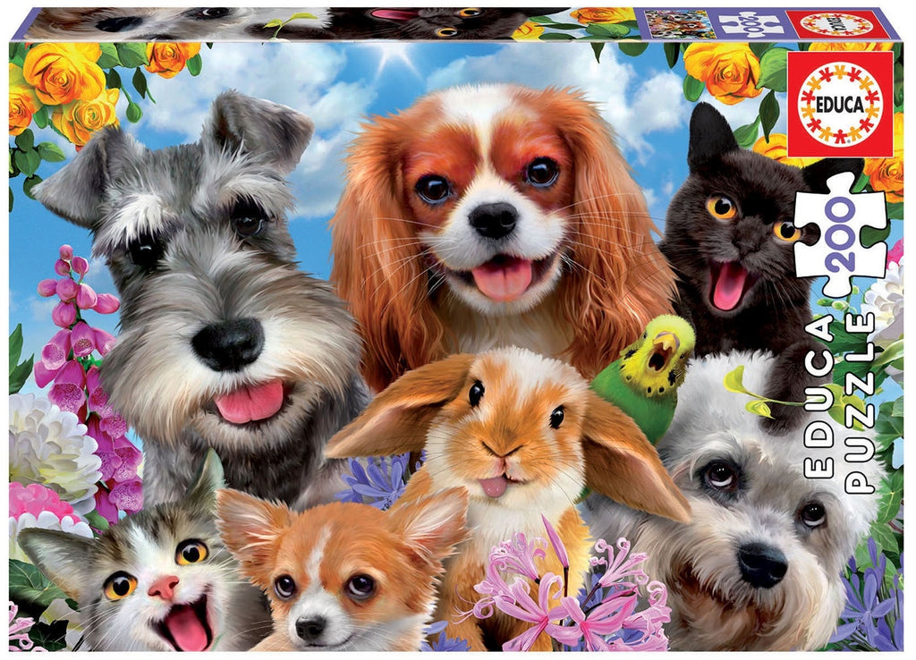 Educa Selfie Pet Parade 200 Piece Puzzle