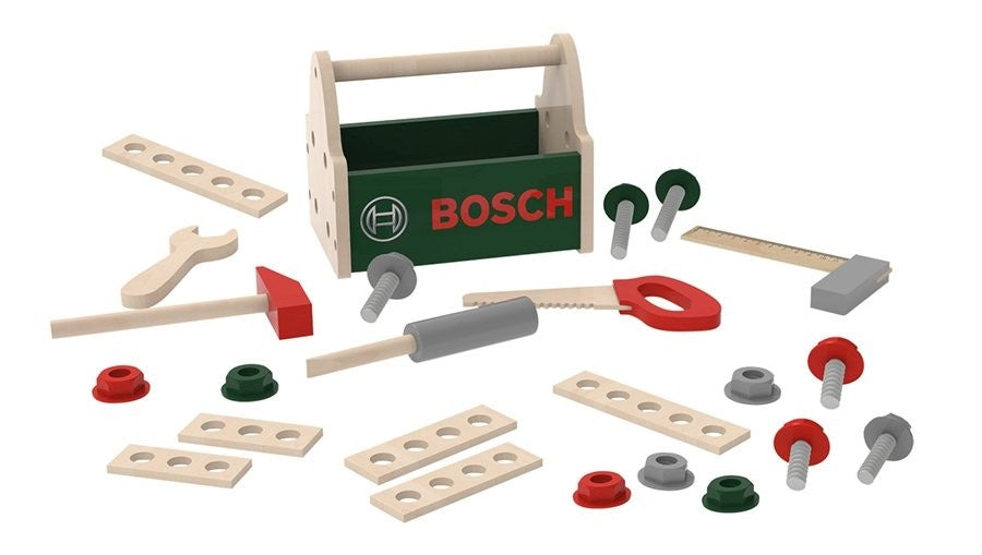 Klein Bosch Wooden Tool Box with Accessories