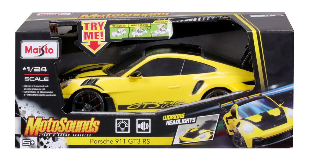 Maisto MotoSounds - Porsche 911 GT3 RS (21cm Long)