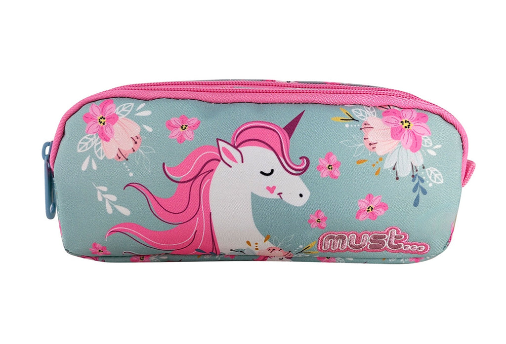 Must Pencil Case Energy 2 Zippers - Unicorn