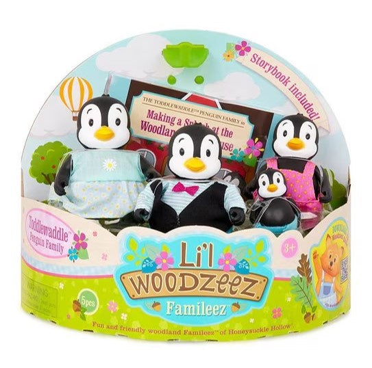 Li’l Woodzeez Penguin Family (Unflocked)