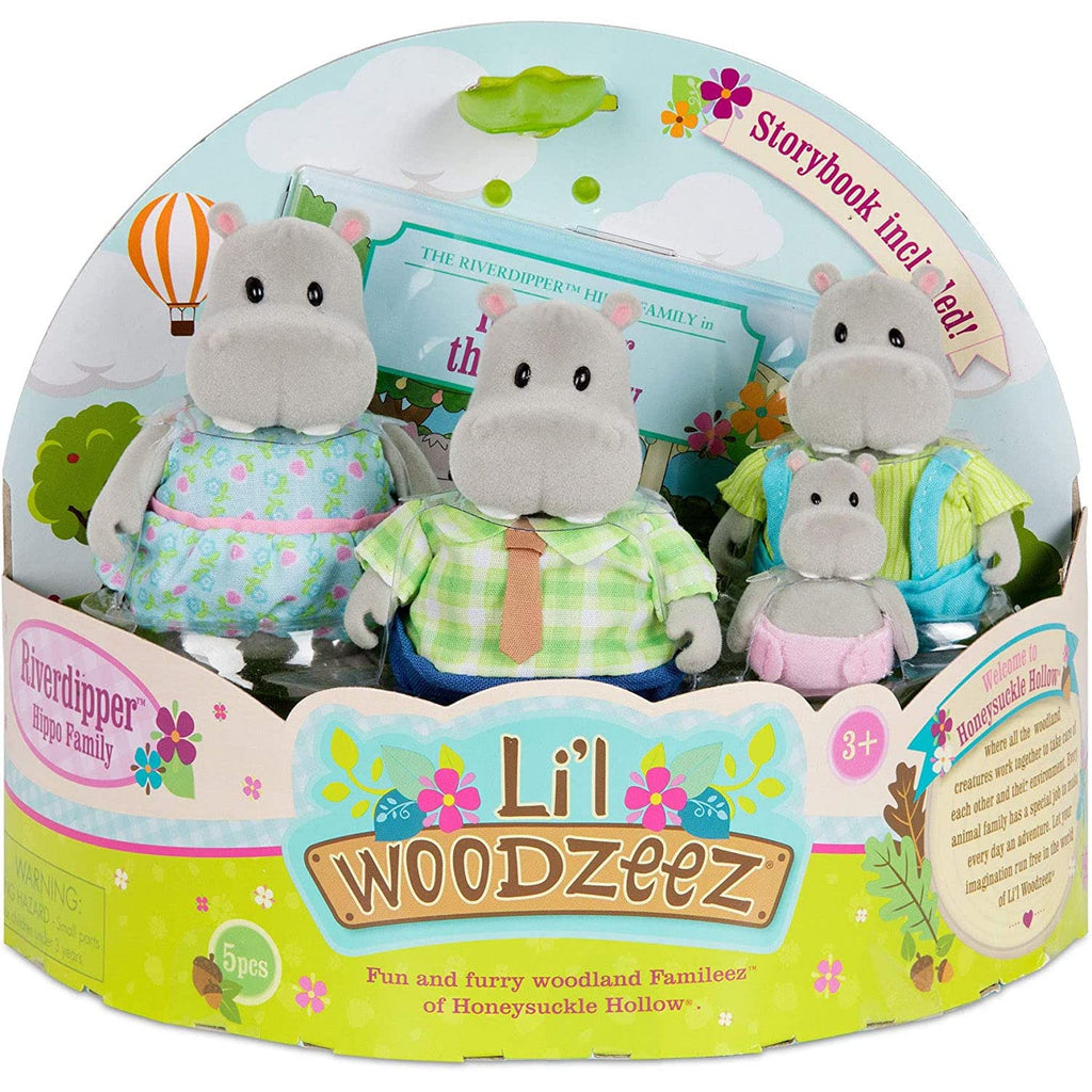 Li’l Woodzeez Hippo Family